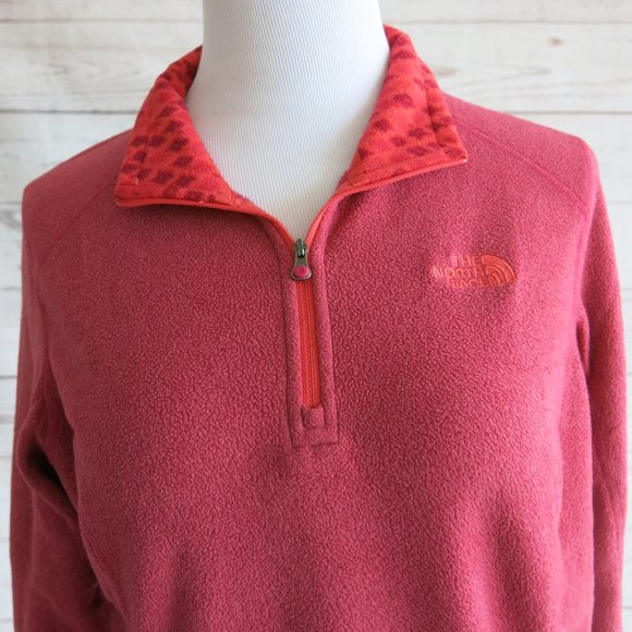 The North Face Half Zip Fleece Long Sleeve Pullover Sweater - Size Medium - Picture 3 of 6